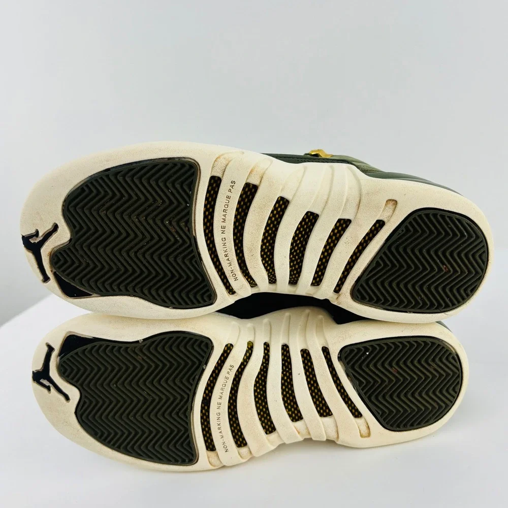 Nike Air Jordan 12 Retro Olive Green CP3 Class of 2003 Shoes Size 6Y 153265-301